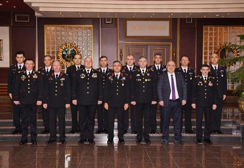 Moldova Cumhuriyeti Karabinieri Genel Müfettişliği Genel Komutanı ve Beraberindeki Heyetin Jandarma ve Sahil Güvenlik Akademisi Başkanlığını Ziyareti